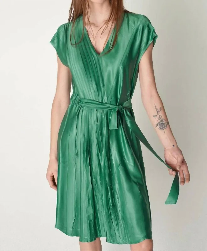 Garance Dress In Emerald