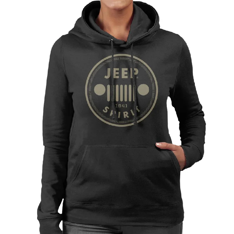 Jeep Spirit 1941 Logo Women's Hooded Sweatshirt