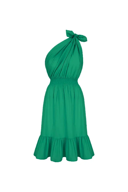 Demi Midi Dress In Emerald