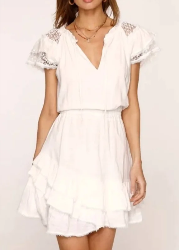 Palermo Dress In Eggshell