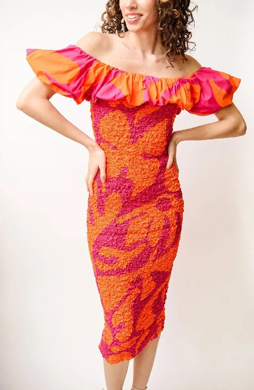 Ciana Dress In Orange