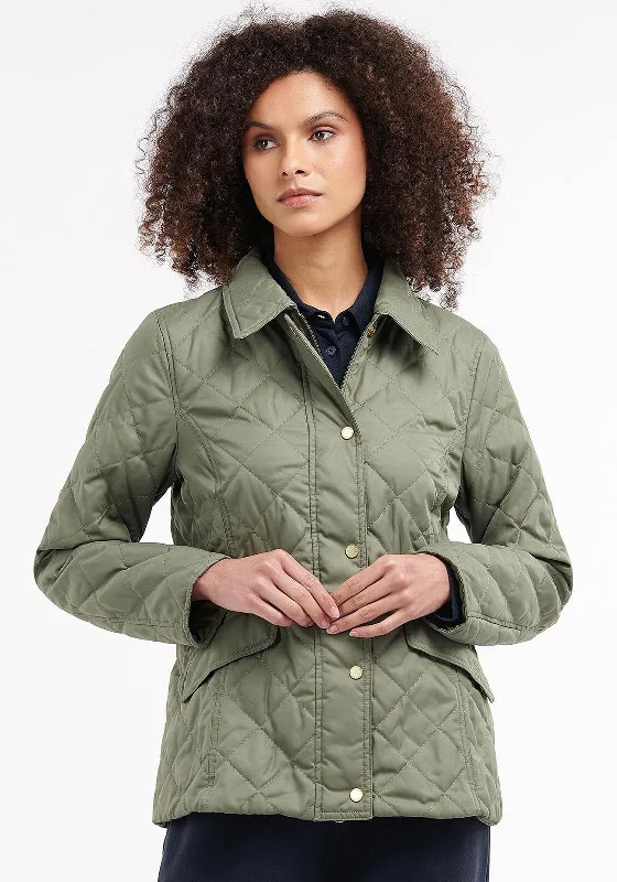 Barbour Womens Faith Quilted Short Jacket, Rosemary Green