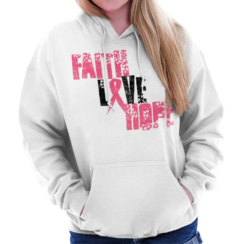 Pink Faith Love Hope Hoodie