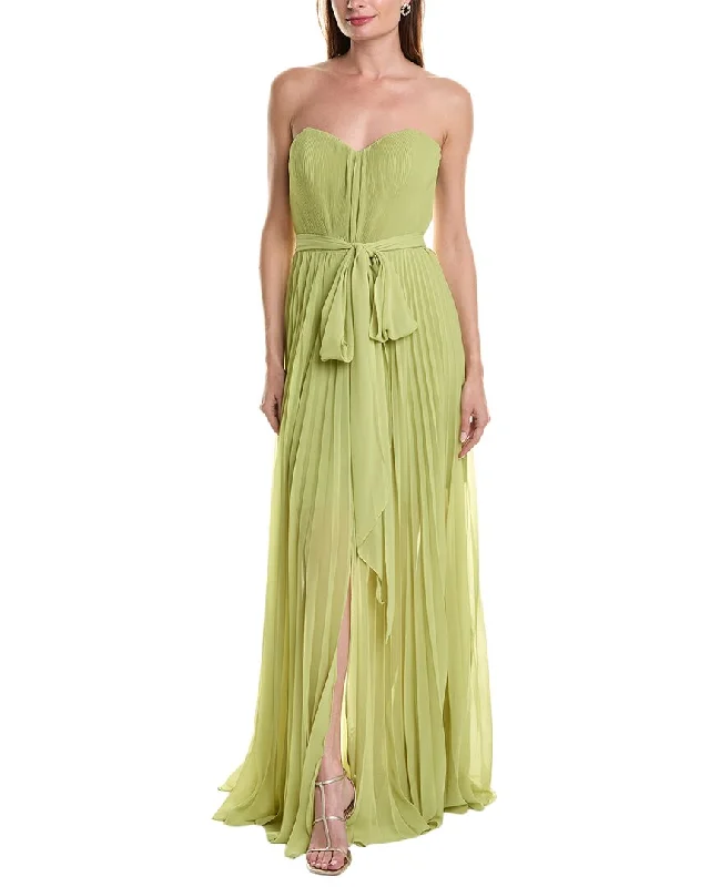 Rene Ruiz Accordion Pleated Gown