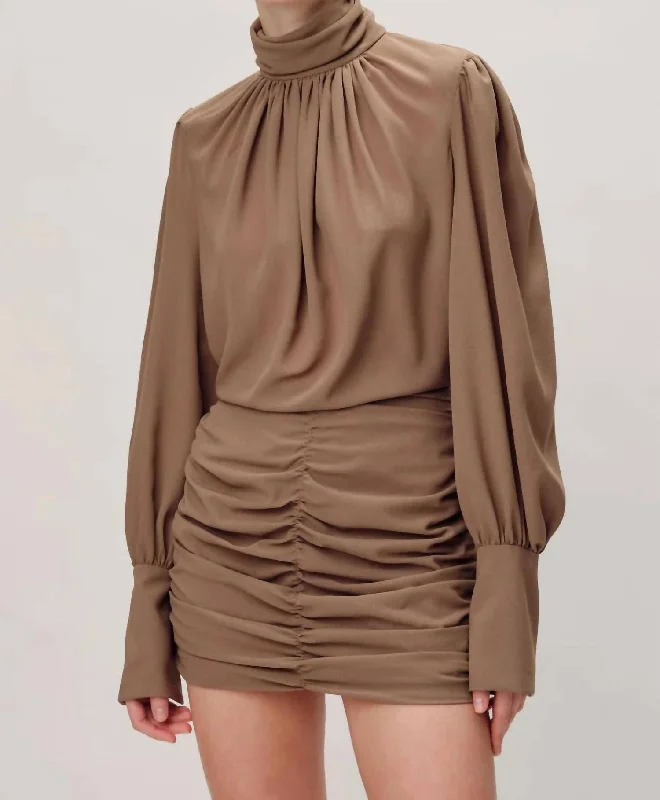 Yebba Dress In Toffee