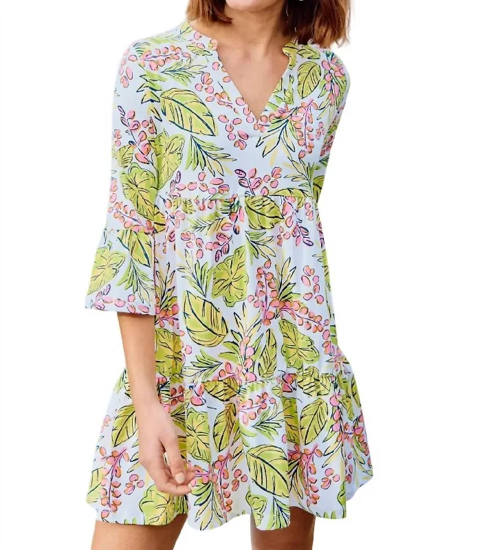 Laguna Vine Dress In Lime