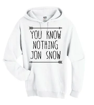 You Know Nothing Jon Snow Game Of Thrones Hoodie