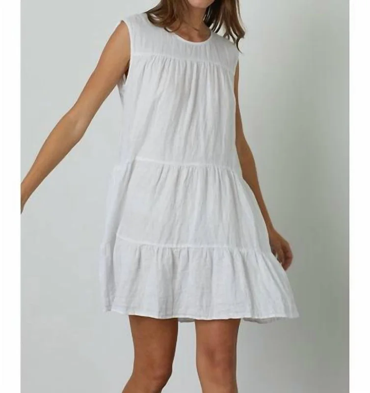 Addie Mini Dress In White