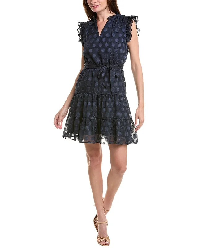 Nicole Miller Circle Fil Coupe Mini Dress