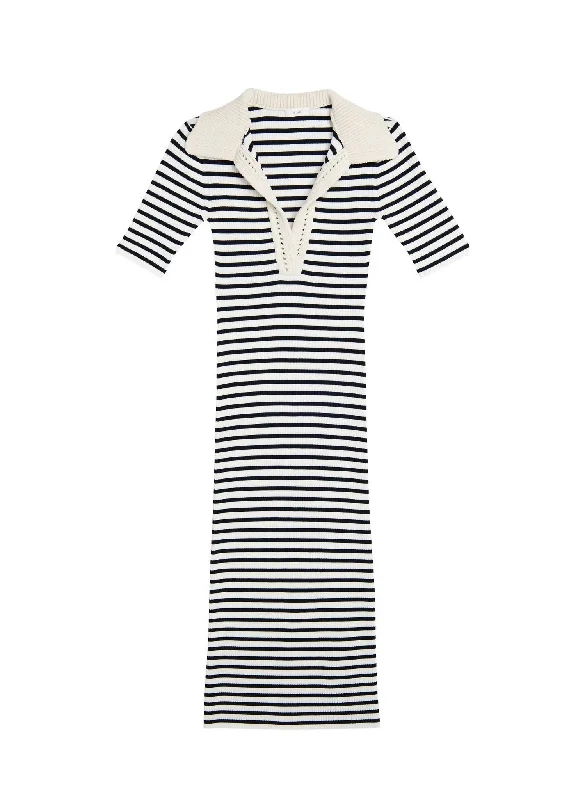 Women's Darcy Midi Dress In Navy/bone