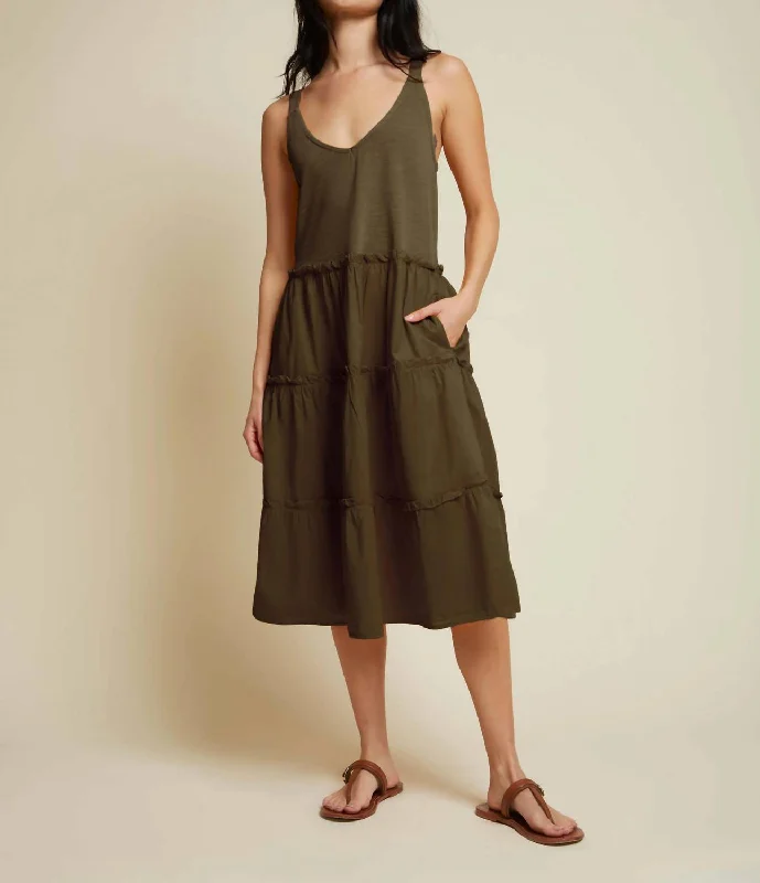 Hannah Dress In Seaweed