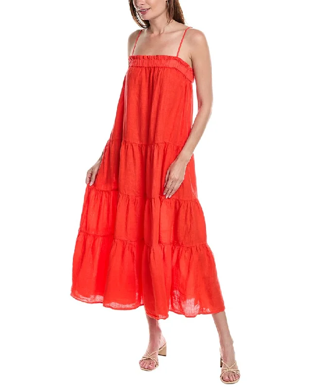 Price Break Velvet by Graham & Spencer Charlie Linen Midi Dress