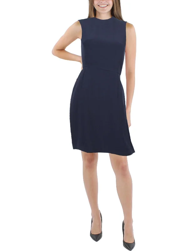 Womens Sleeveless Mini Sheath Dress