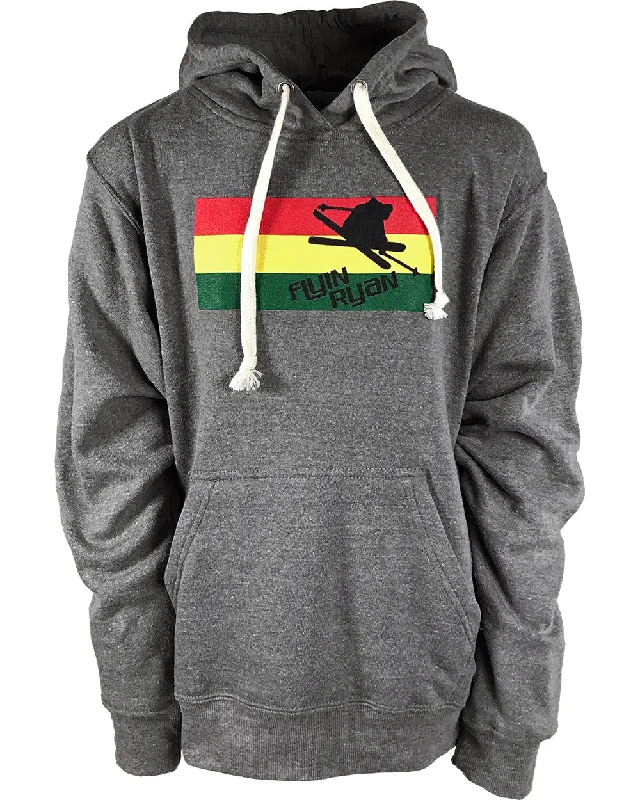 Flyin Ryan Rasta Flag Pullover Hoodie - Smoke