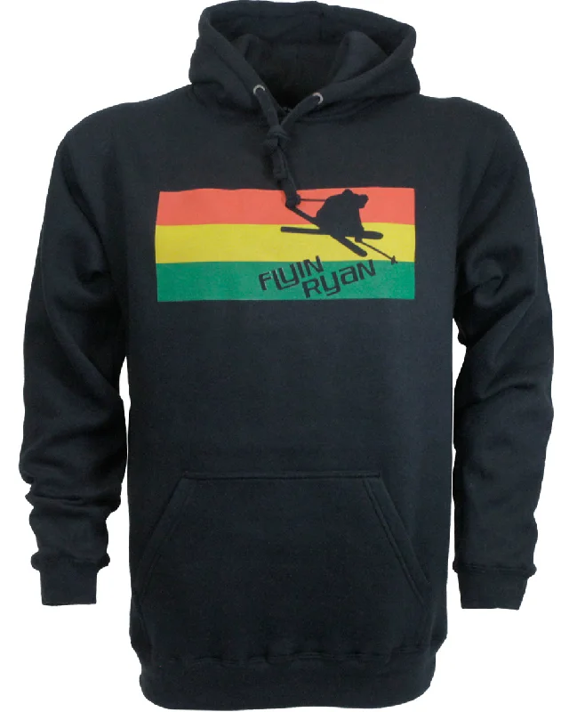 Flyin Ryan Rasta Flag Pullover Hoodie - Black