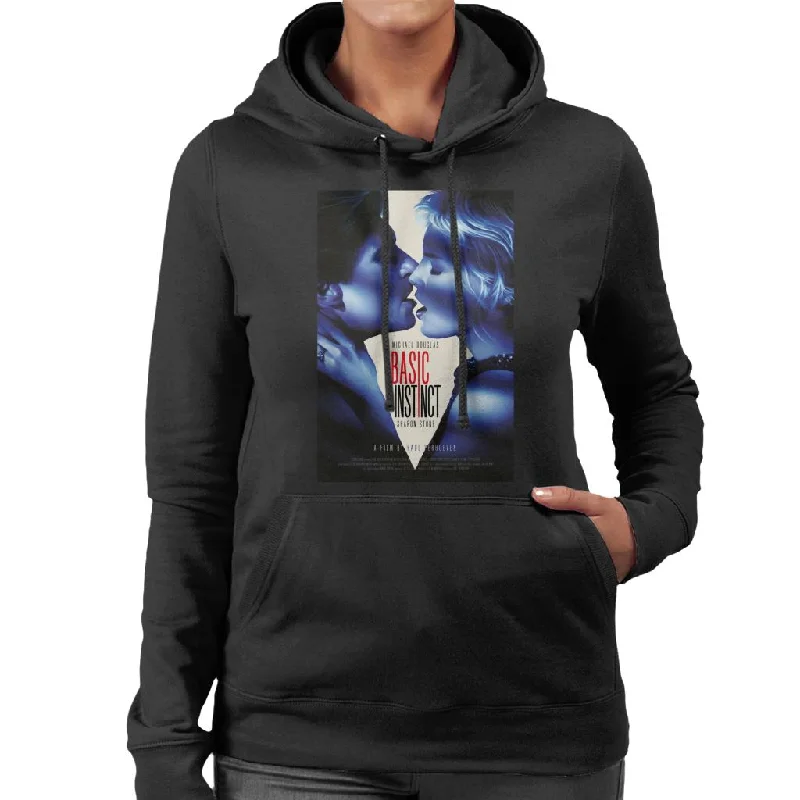 Basic Instinct Catherine And Nick Kiss Women's Hooded Sweatshirt