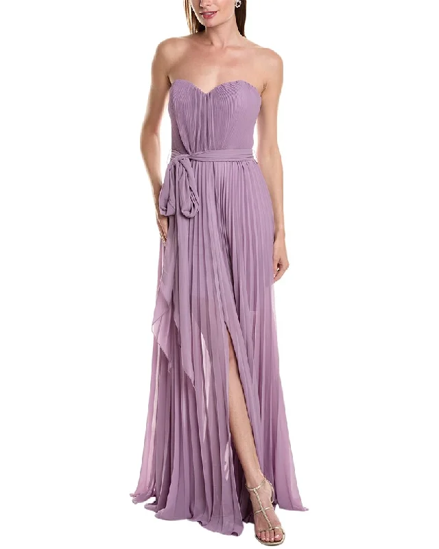 Rene Ruiz Accordion Pleated Gown