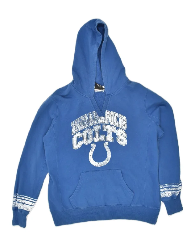 NFL Womens Graphic Hoodie Jumper Medium Blue Cotton