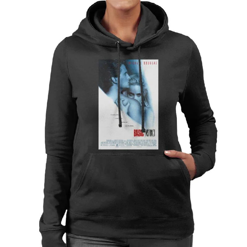 Basic Instinct Resist The Danger Theatrical Poster Women's Hooded Sweatshirt