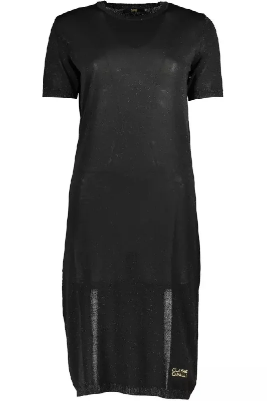 Cavalli Class Chic  Embroide Short Sleeve Women's Dress