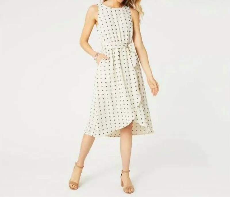 Charlotte Swiss Dot Tank Dress In White