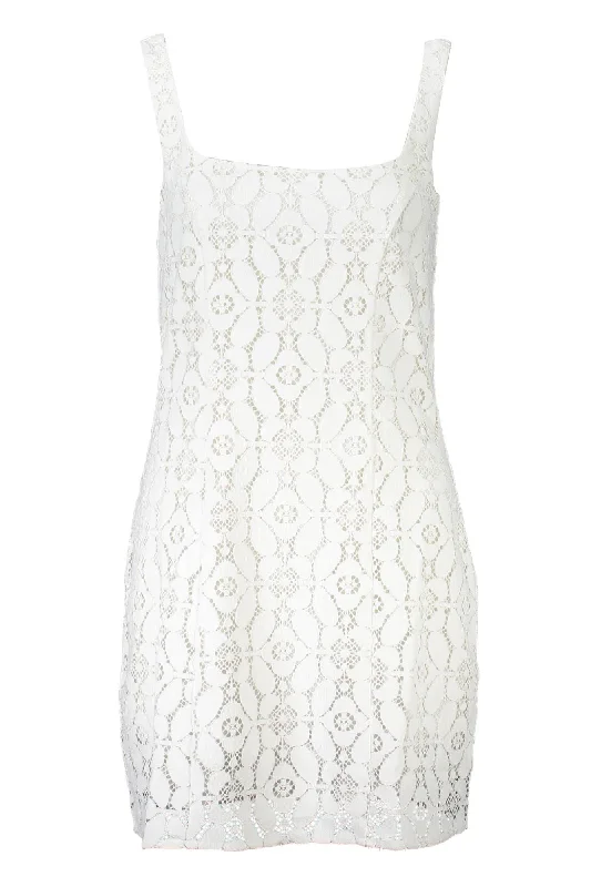 Desigual Chic Sleeveless Square Neckline Women's Dress