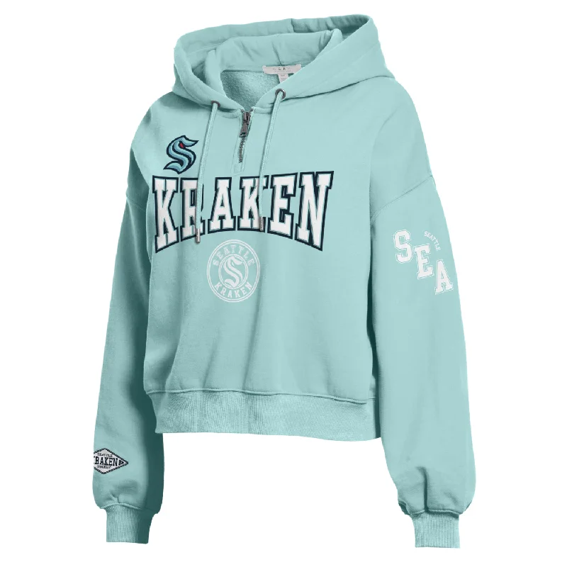 Seattle Kraken Patch Crop Hoodie