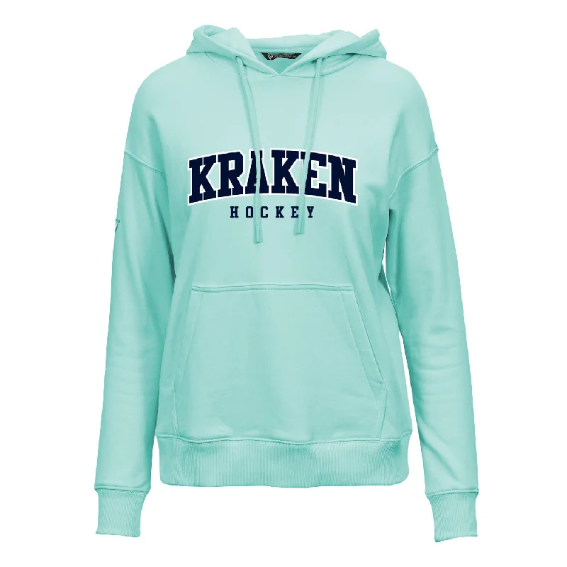 Seattle Kraken Womens Ice Blue Adorn Wordmark Hoodie