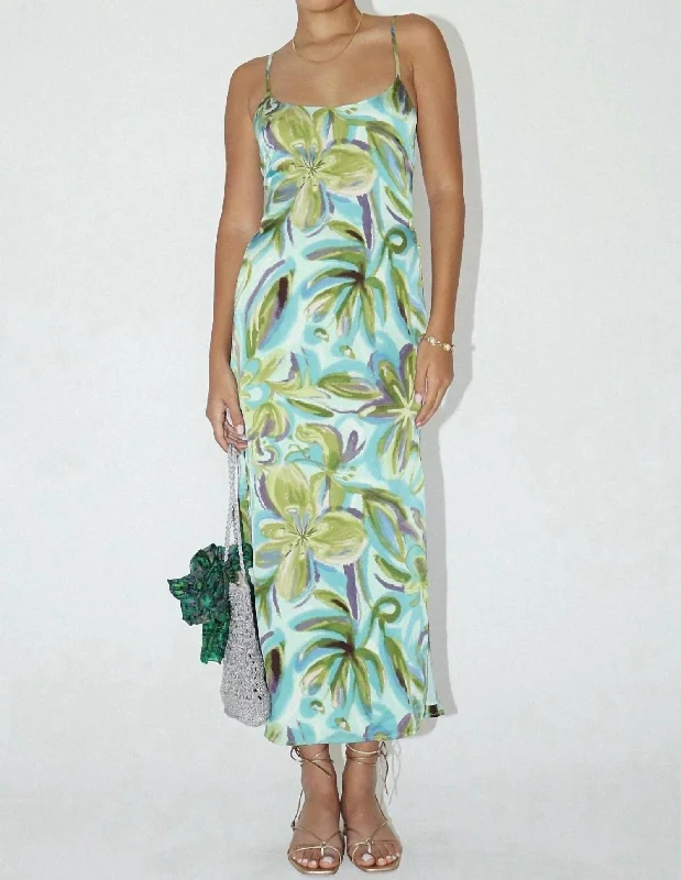 Midi Dress In Green