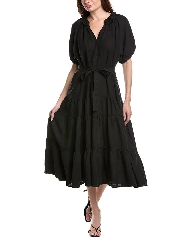 Super Deal Velvet by Graham & Spencer Karina Tiered Linen Maxi Dress