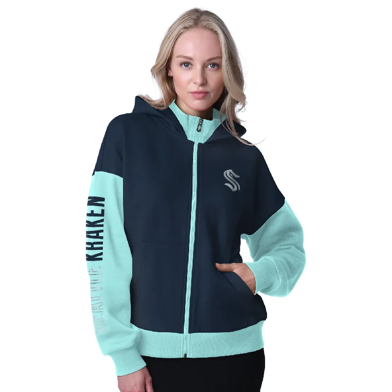 Seattle Kraken Womens Enforcer Full Zip Hoodie