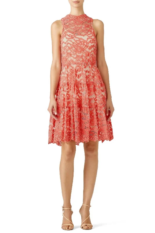 Posie Lace Dress In Pink