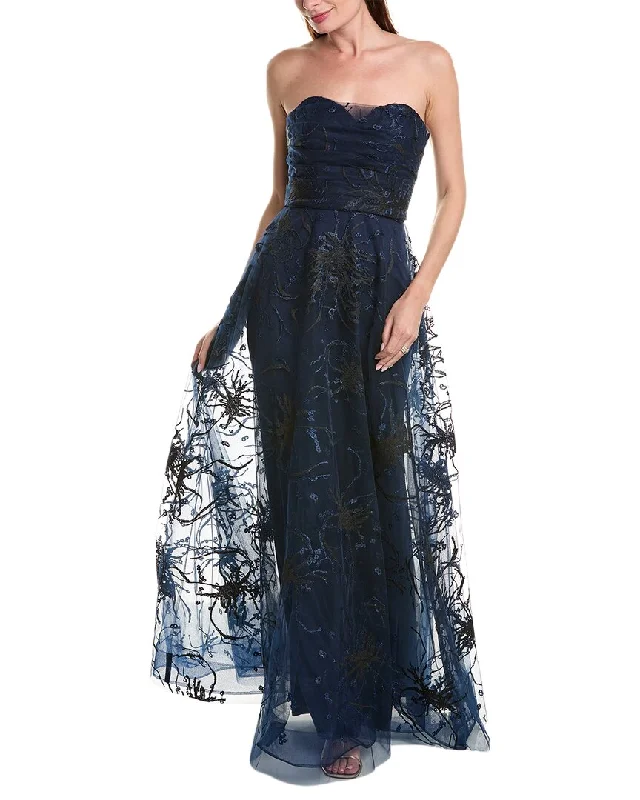 Rene Ruiz Off-The-Shoulder Gown