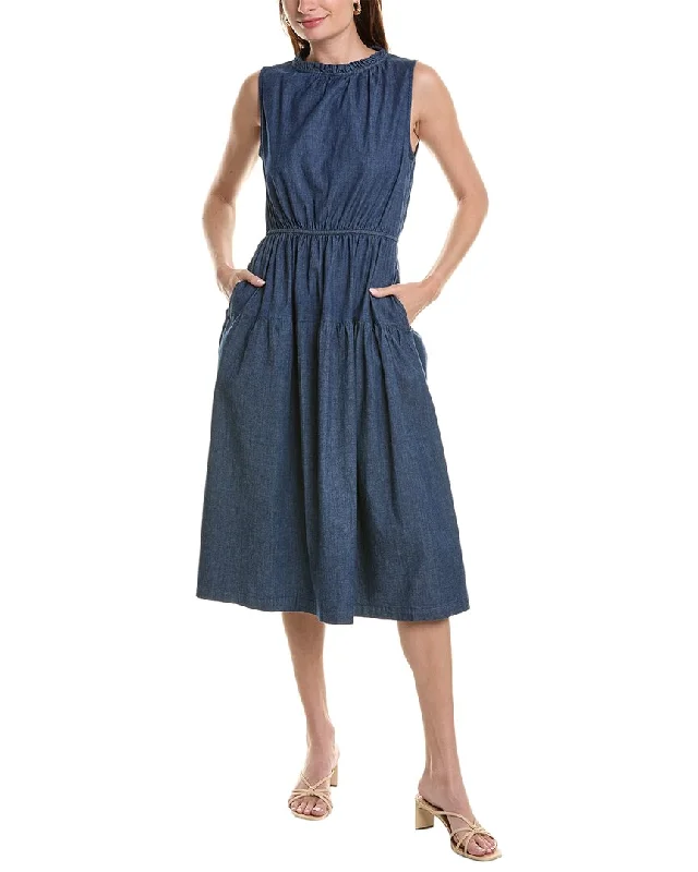 Anne Klein Denim Midi Dress